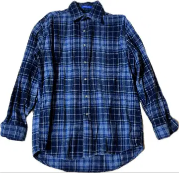 Pendleton 네이비 계열 체크 플란넬 셔츠