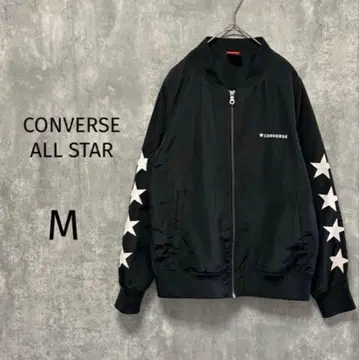 4379 [컨버스/CONVERSE] 나일론 자켓 스타 블랙 M