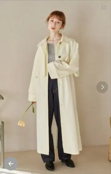 hinari 3way 트렌치코트 아이보리