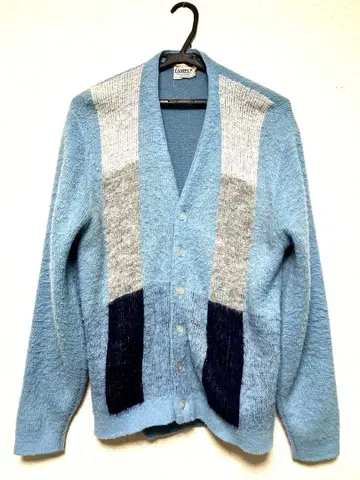 모헤어 가디건 50s 60s mohair 캠퍼스 털 레어 컬러