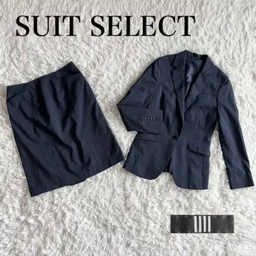 컨디션 최상 정장 셀렉트 스커트 수트 셋업 백 오픈 스트라이프 7호