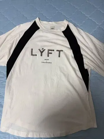 LYFT T셔츠 L 화이트/블랙