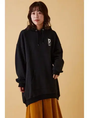 RODEOCROWNS PIZZA-LA 콜라보 후드티 원피스 블랙