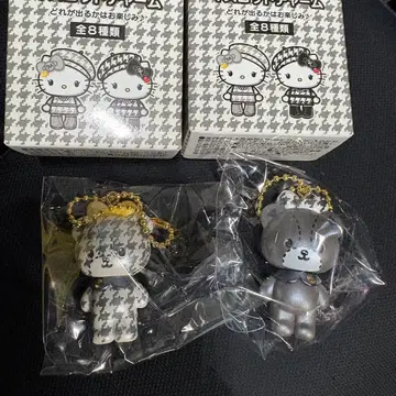 산리오 흑백 걸리시 시크릿 마스코트 참 타이니 참