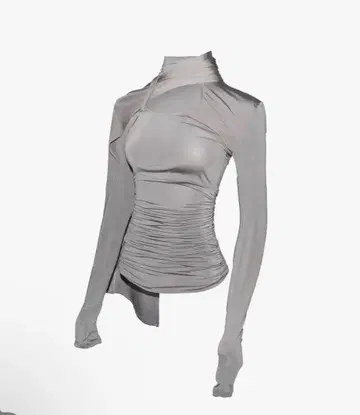 S asymmetric drape tops