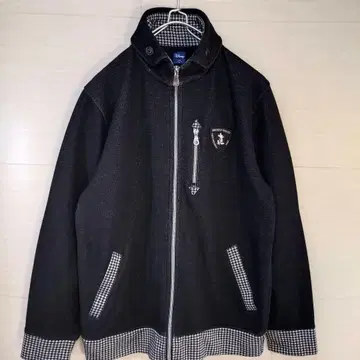 디즈니 미키마우스 자켓 라이트 아우터 와펜 자수 체크