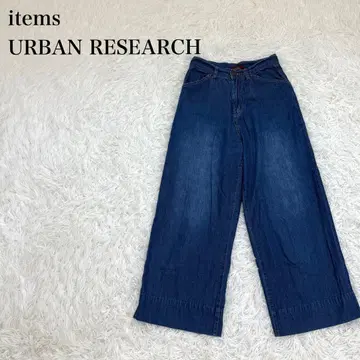 아이템즈 어반 리서치 데님 와이드 팬츠