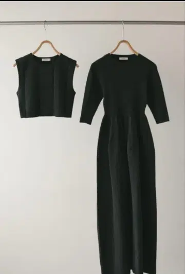 STYLEMIXER 베스트 레이어드 폼 원피스 블랙 FREESIZE