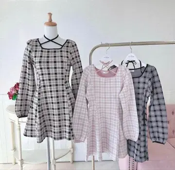 evelyn 체크 핏 OP