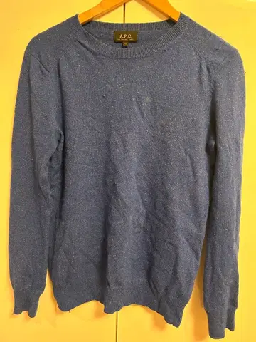 [ 데미지 있음 ] A.P.C. 네프 짜임 스웨터 XS 파랑