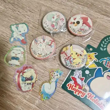 크리스마스 포켓몬 어드벤트 달력 씰 캔뱃지