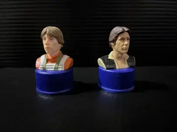 스타 워즈 병뚜껑 컬렉션 2종 세트 루크 & 한 솔로