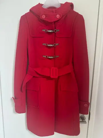 moussy 레드 더플 코트