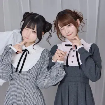 미개봉 Honey Cinnamon 벨로아 리본 배색 요크 원피스