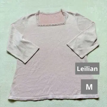 Leilian 스퀘어넥 오부 소매 상의 M