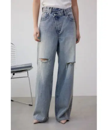 AZUL DENIM 데미지 랩 데님 M