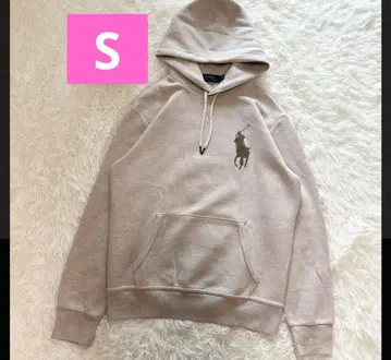 랄프 로렌 후드 부착 후드티 베이지