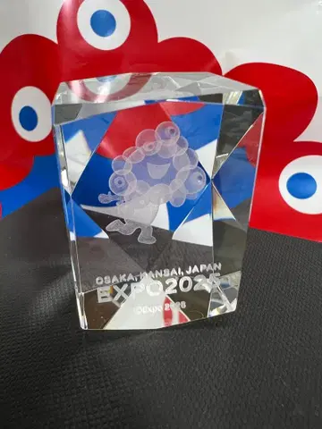 오사카 간사이 만박 광학 유리 미야쿠미야쿠 3D 페이퍼 웨이트