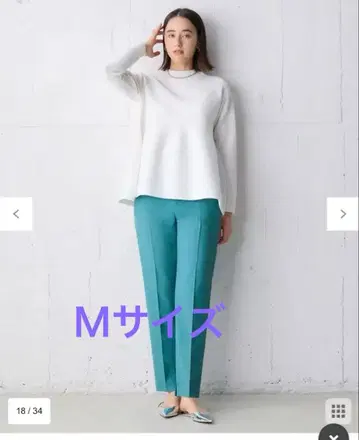 안필로 UNFILO [세탁 가능/경량] 페플럼 니트 M 사이즈 화이트