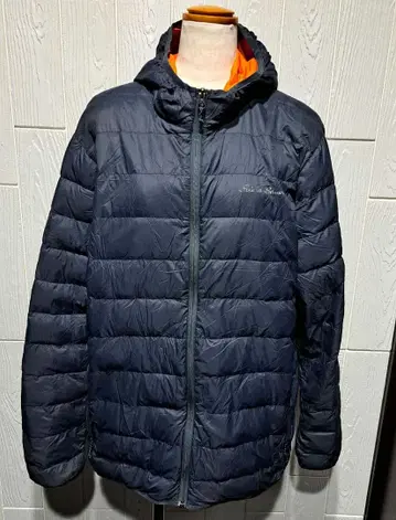 [ 빈티지 ] Eddie Bauer 후드 부착 다운 자켓 L