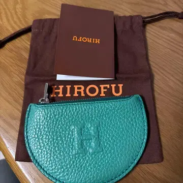 히로후 반달형 미니 지갑 천연 가죽 코인 케이스 카드 케이스