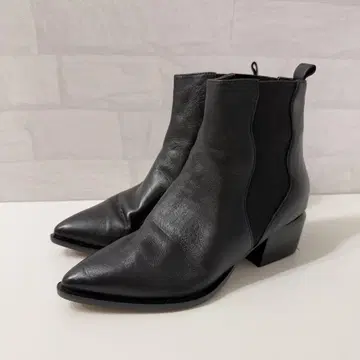 LISA VICKY 사이드 고어 부츠 스틸레토 22cm 블랙