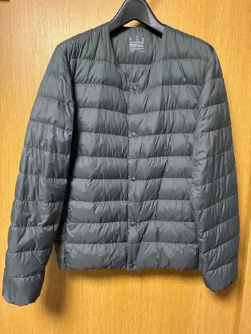 무인양품 재생 나일론 경량 노카라 다운 자켓