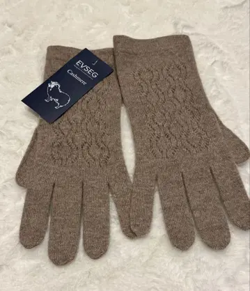 EVSEG 캐시미어 100% 장갑 베이지