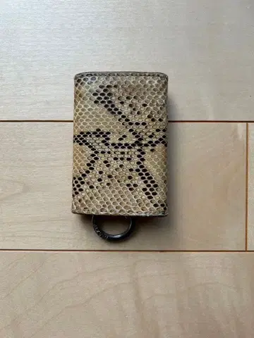 ALZUNI 뱀 천연 가죽 키케이스