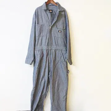 디키즈 히코리 스트라이프 츠나기 올인원 바이크 정비