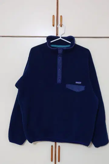 새상품급 USA 92년 파타고니아 신틸라 스냅T 네이비 L 네이비 컬러