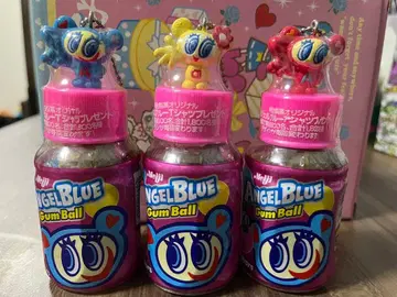 초레어 당시물 엔젤 블루 껌볼 병뚜껑 메이지 제과