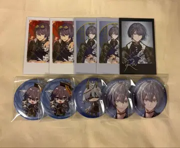 코야나기 로우 하프 기념일 2주년 캔뱃지 폴라로이드풍 카드