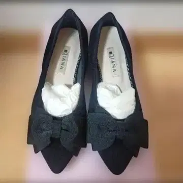 다이애나 니트 리본 플랫 펌프스 21.5cm 새상품