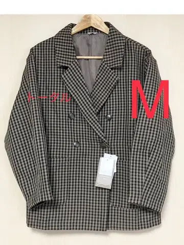 시마무라 choco 체크 자켓 M 중브라운
