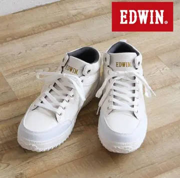 거의 새상품 EDWIN 에드윈 스니커즈 화이트