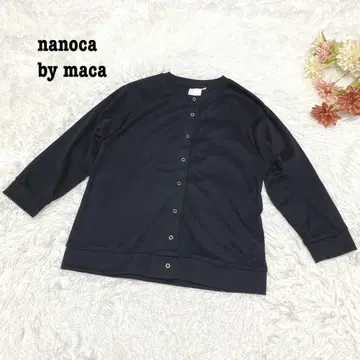 s.2015 [나노카바이마카] 7부 소매 가디건 클러치 버튼 블랙