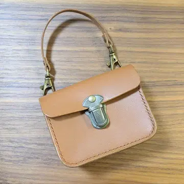 이탈리아 가죽 미니 파우치 화장품 파우치