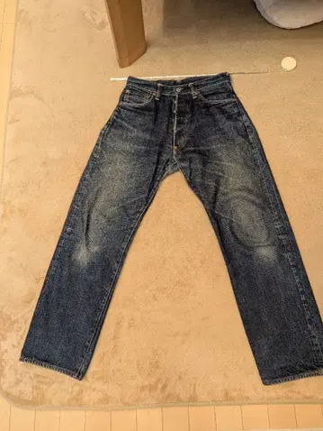 다크 블루 스트레이트 데님 32인치