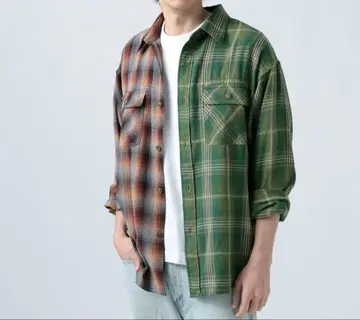 BAYFLOW 베이플로우 리메이크 체크 긴팔 셔츠