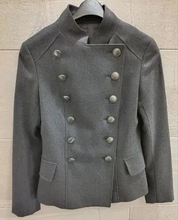 [ 새상품급 ] 띠어리 나폴레옹 자켓 더블 브레스트 울 그레이