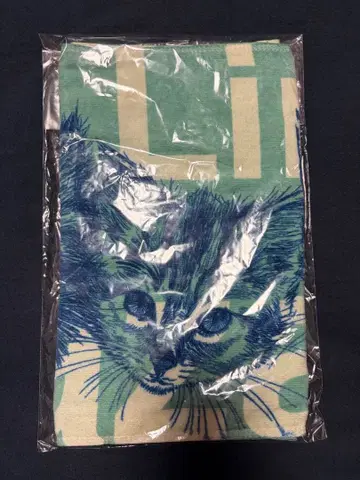 04 Limited Sazabys 로고 타월 고양이 패턴