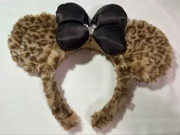 디즈니 미니 레오파드 무늬 머리띠