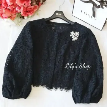 컨디션 최상 르네 레이스 볼레로 가디건