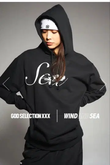 GOD SELECTION XXX x WIND AND SEA 후드티(L)