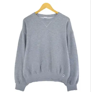 그레이 L 사이즈 크루넥 맨투맨 러셀 멕시코제 90s