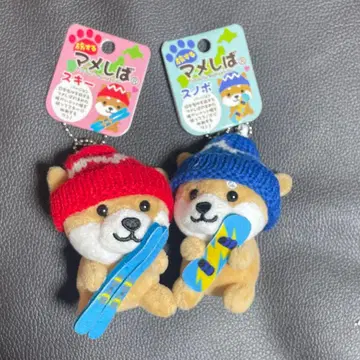 [새상품] 여행하는 마메시바 스키 스노우보드 시바견 키링