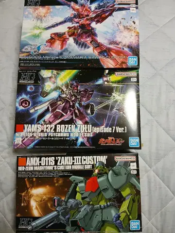 HG 로젠 줄(ep7) & 게르그그메나스 & 자쿠 3개 3체 세트