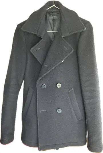 URBAN RESEARCH 블랙 울 피코트