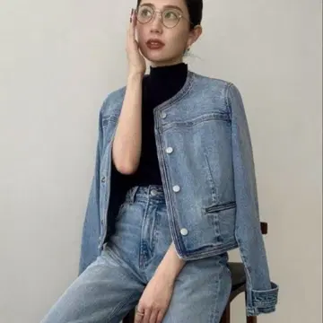 anuans 노카라 데님 자켓 미사용 새상품